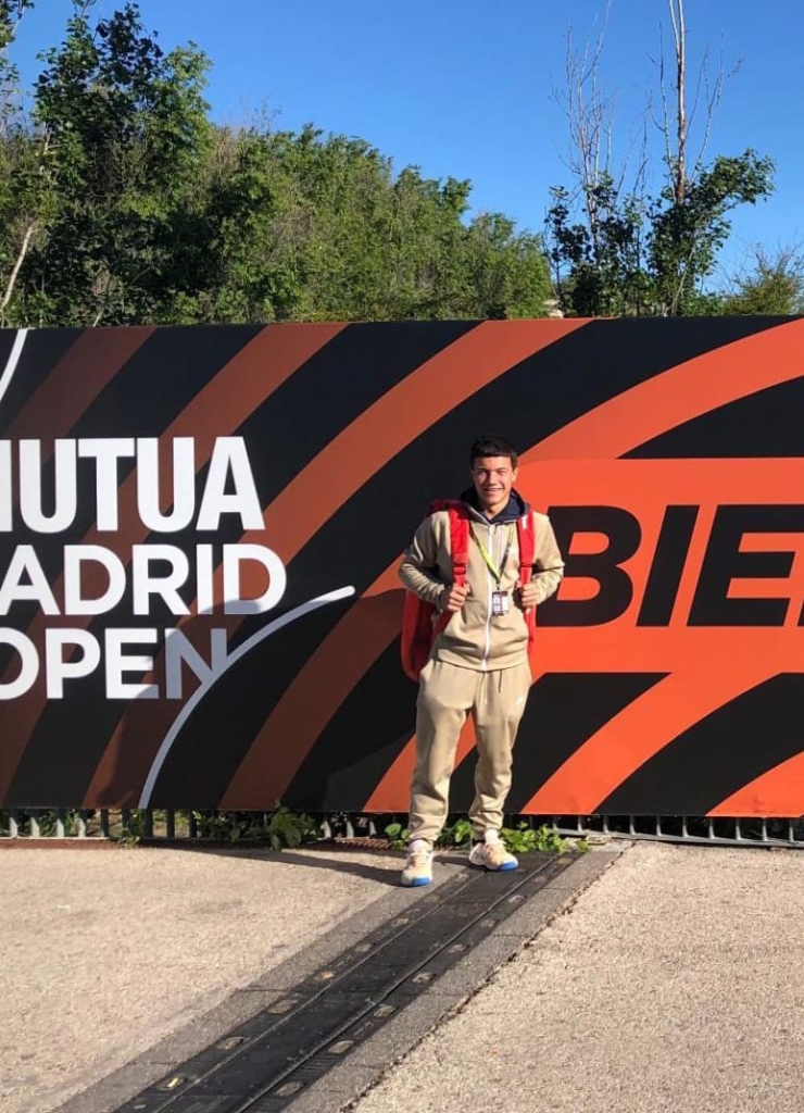 Andrés Pereiro disputa la fase final del Mutua Madrid Open Sub-16 2024