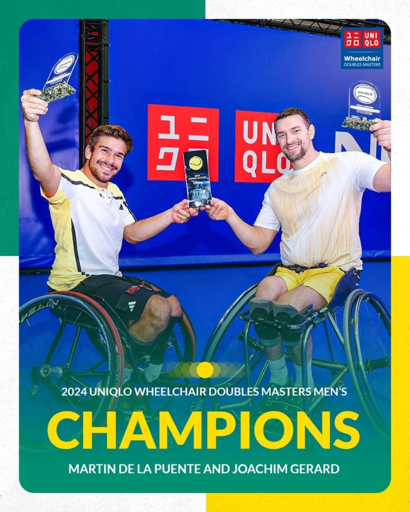 Martín De la Puente campeón de dobles en el Masters de Tenis en Silla 2024
