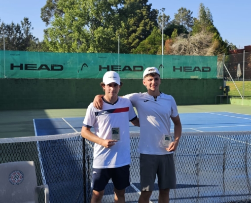 Campeón Junior Masculino 1ª - Jorge Álvarez Mosteiro -Subcampeón Junior Masculino 1ª - Gonzalo González Fernández