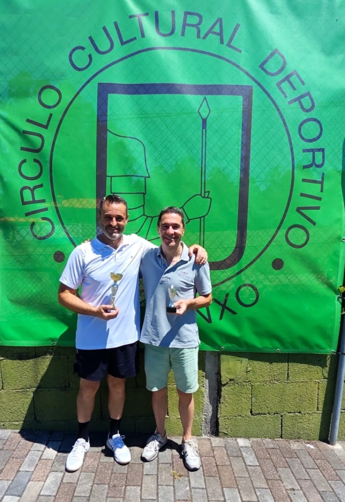 Pablo Acción, campeón +55, y Javier Mallo, subcampeón +55.