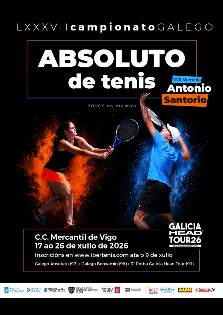 LXXXVII Campeonato Gallego Absoluto de Tenis – XVII Memorial Antonio Santorio