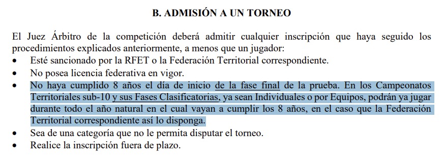 edad minima