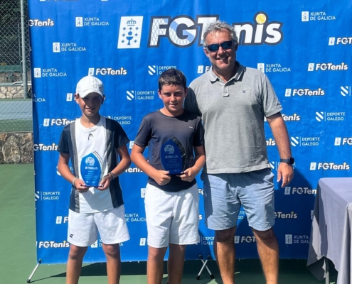 Campeón Alevín Masculino 1ª - Marcos Viñas Fontán -Subcampeón Alevín Masculino 1ª - David Rico Bernat