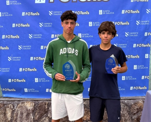 Subcampeón Junior Masculino 1ª - Javier Lois Iglesias -Campeón Junior Masculino 1ª - Alexandre Barreiro Navarro