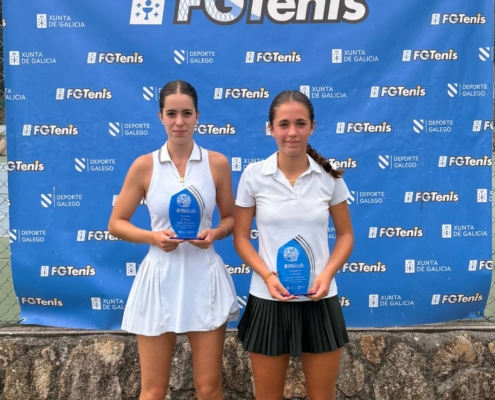 Subcampeona Junior Femenina 1ª - Noa Rodríguez Sindín - Campeona Junior Femenina 1ª - Iria Barreiro Navarro